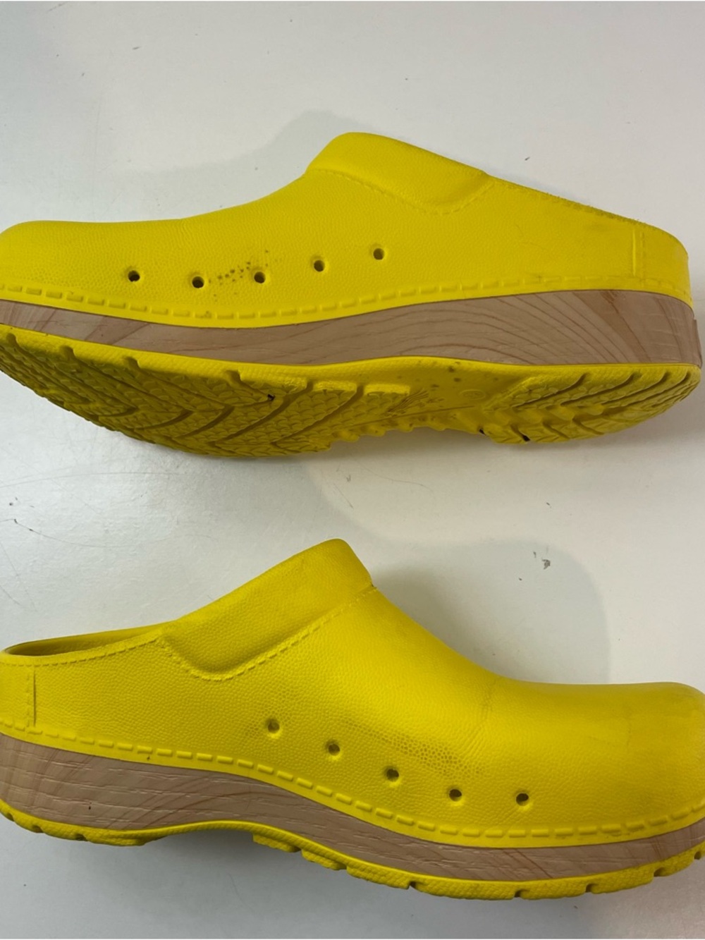 Women’s Yellow Slip-On Comfort Clogs - Picture 4 of 9